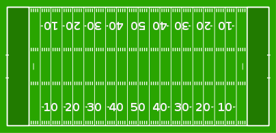  An American football field